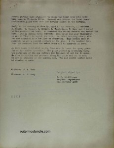 A government report , issued during the Cold War regarding my uncle's mysterious disappearance in the Bahamas. Bermuda Triangle.