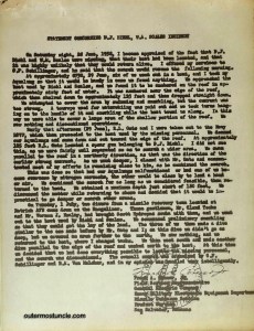 A government report , issued during the Cold War regarding my uncle's mysterious disappearance in the Bahamas. 