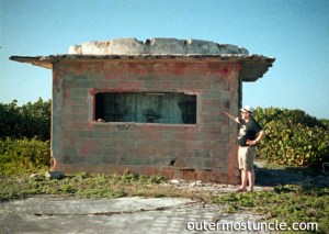A color film photo of a Cold War era building, taken with my uncle's vintage Minox spy camera. 