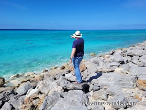 John, pointing to the spot where our uncle disappeared in 1958.