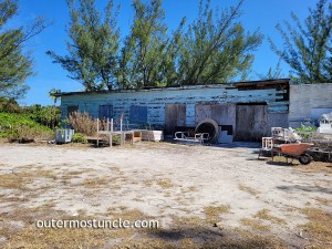 A photograph of the old boat house. Now on Club Med property. San Salvador Island, Bahamas.