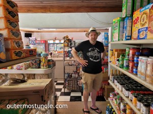 Inside Dorette's Grocery. Cockburn Town, San Salvador island. Bahamas