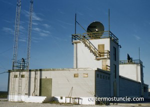 Bill Scales' photo, taken around 1957, of a Central Control building. A Cold War radar tracking station in the Eastern Test Range.