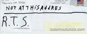 A scan of the returned envelope.