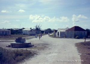 Photo my uncle took of the "well shack" intersection. Circa 1956, Mayaguana Island, Bahamas.