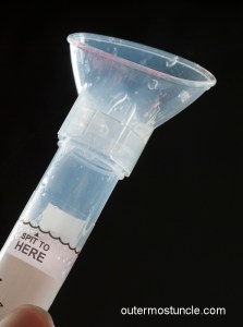 A photo of my completed test kit.