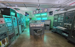 Control center at the Sands Space Museum.