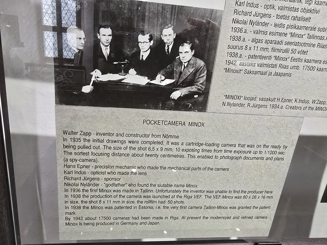 Display at the Fotomuuseum in Tallinn's Old Town. Estonia.