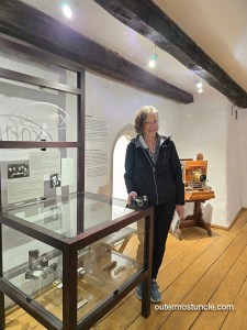 Me, standing next to the Minox display at the Fotomuuseum in Tallinn's Old Town. Estonia.